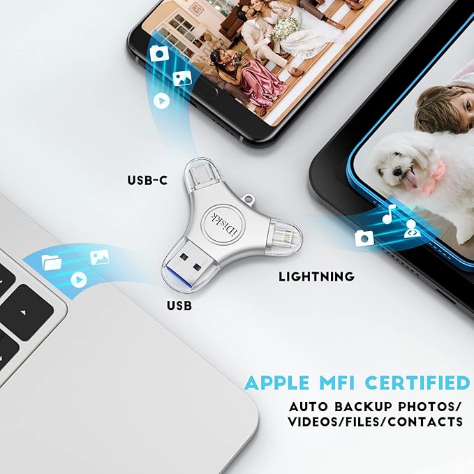 iDiskk 512GB App-le MFI Certified Photo Vault - Image 3