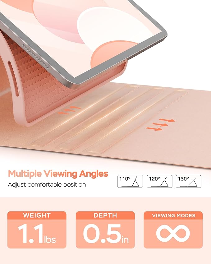Folio Keyboard Case for iPad 10th Gen 10.9 inch and iPad 11th, Magnetic - Image 4