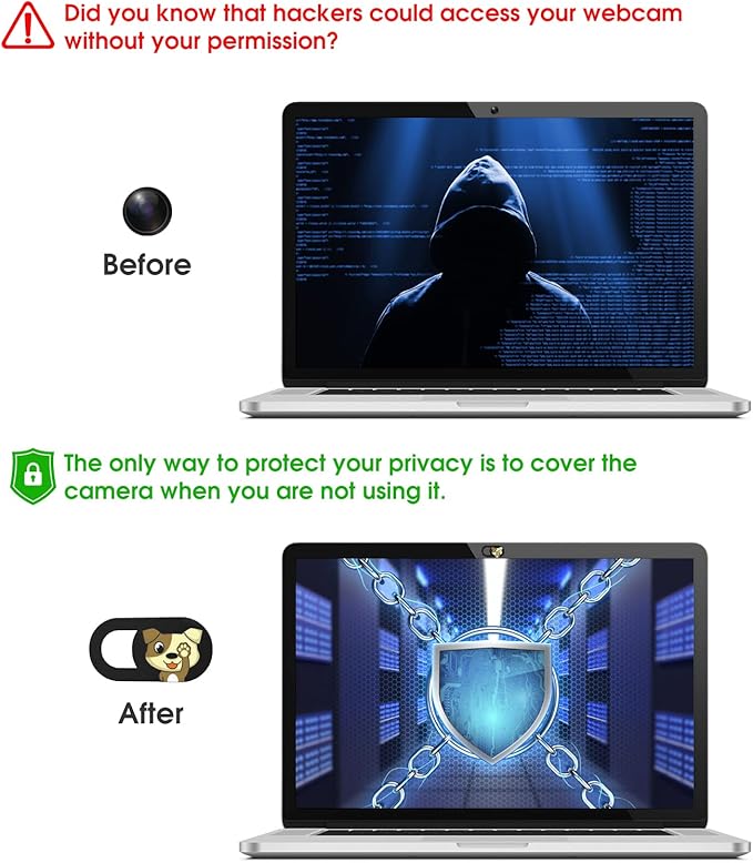 Laptop Camera Cover Slide Cute-6PCS, Webcam Cover Slide - Image 4