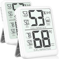 Antonki 2-Pack Room Thermometer, Digital Small Hygrometer Indoor Thermometer by Antonki