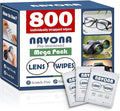 800 Count Lens Wipes for Eyeglasses – Pre-Moistened, Individually Wrapped by Unknown