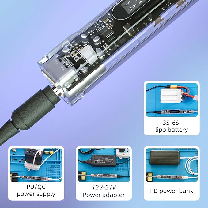 68W Electric Soldering Iron, SEQURE SI012 Pro Portable Solder Iron, OLED Screen - Image 5