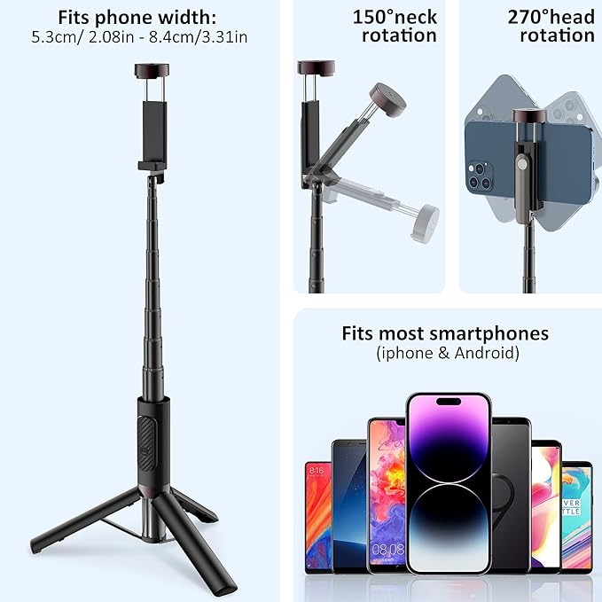 Selfie Stick Aluminum Alloy Selfie Stick Tripod - Image 2