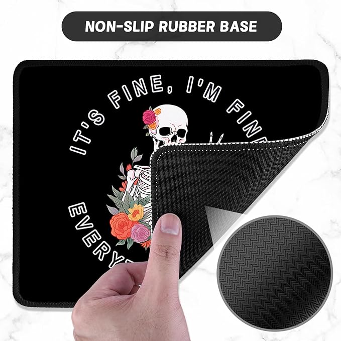 ITNRSIIET Mouse Pad with Stitched Edge Premium Textured Smooth Precise - Image 3