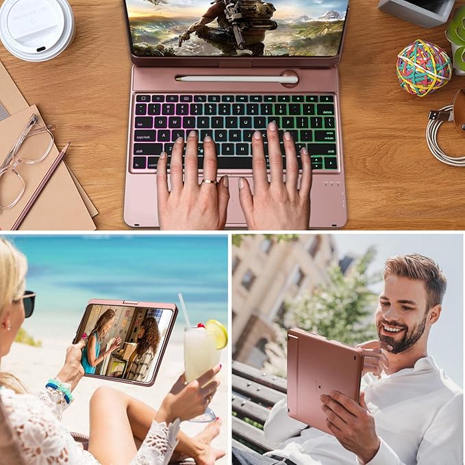 Keyboard Case for iPad Pro 12.9 inch 6th Generation 2022 5th 2021/4th 2020/3rd - Image 3