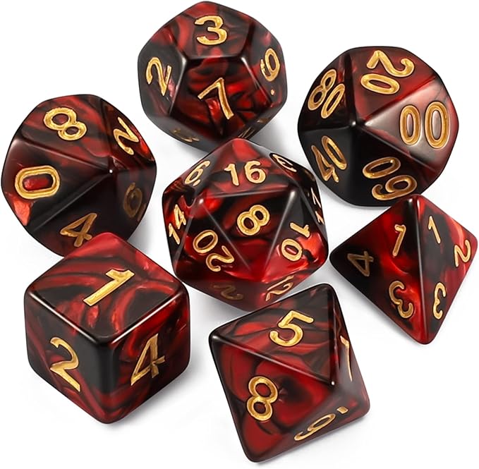 QMAY DND Dice Set -D&D Polyhedral Dice by QMAY