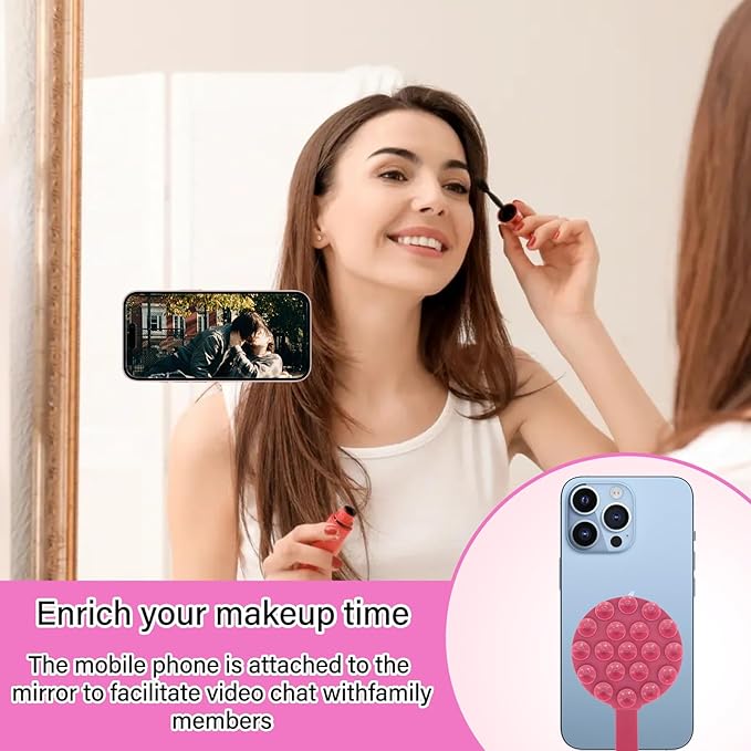 Magnetic Suction Cup Phone Mount, Silicone Suction Stand Holder, Compatible - Image 4