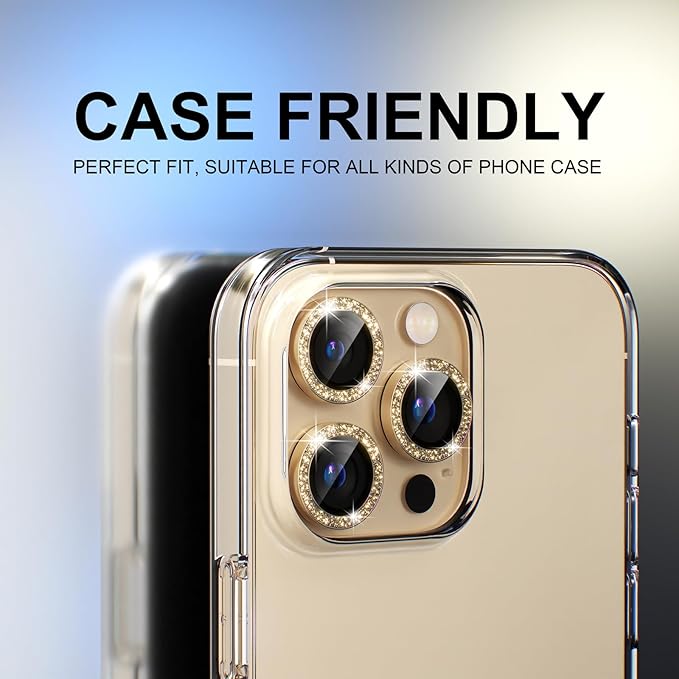 Choiche [3+1 for iPhone 13 Pro/iPhone 13 Pro Max Camera Lens Protector Bling - Image 4