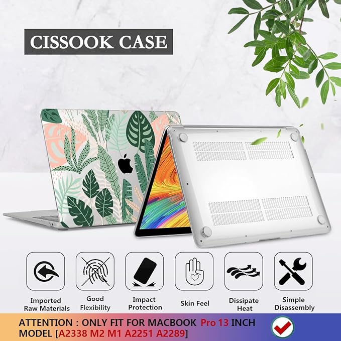 CISSOOK Palm for MacBook Pro 13 inch Case 2025-2020 Release M2 Chip A2338 M1 - Image 6