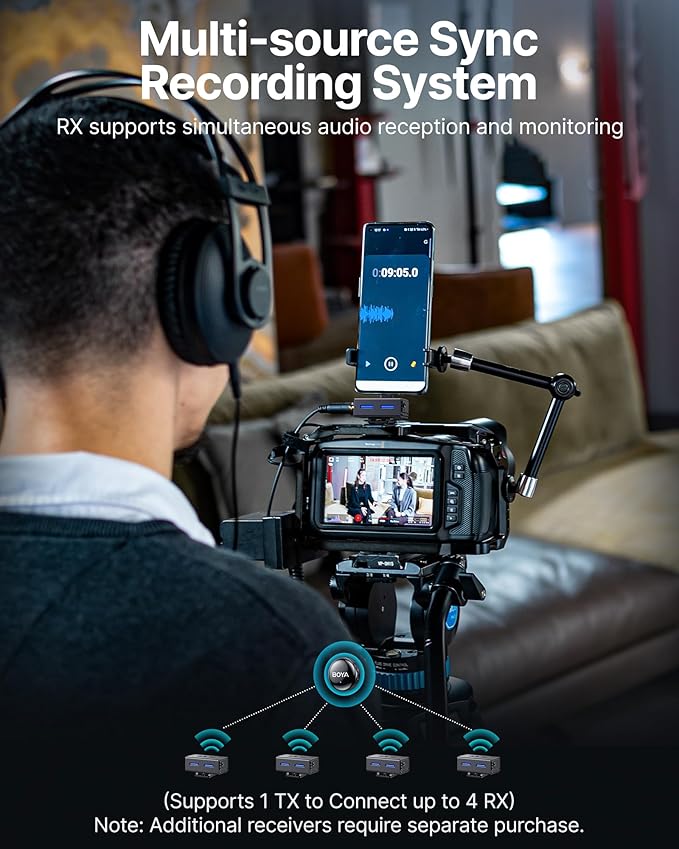 BOYA BOYALINK 3 Wireless Lavalier Microphone - Image 9