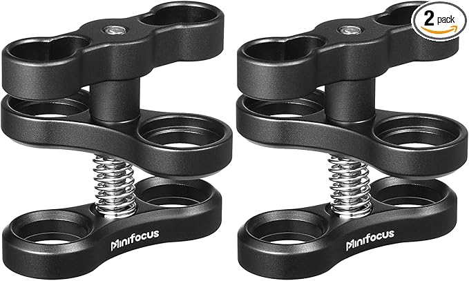 MINIFOCUS 2PCS 1'' Aluminum Ball Clamp Mount by MINIFOCUS