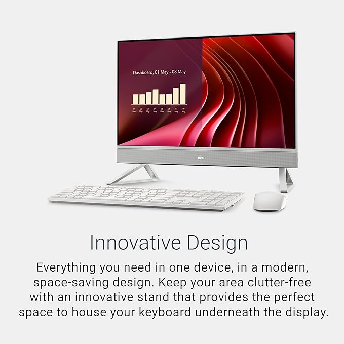 Dell 24 All-in-One Desktop ec24250-23.8-inch FHD Touch Display, Intel Core 5 - Image 4