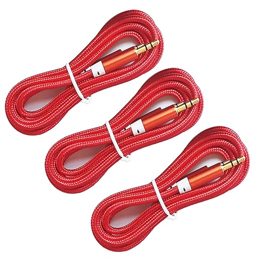 3.5mm Nylon Braided Stereo Audio Cable, 4.9ft/1.5m Male to Male Aux Cord Audio - Image 6