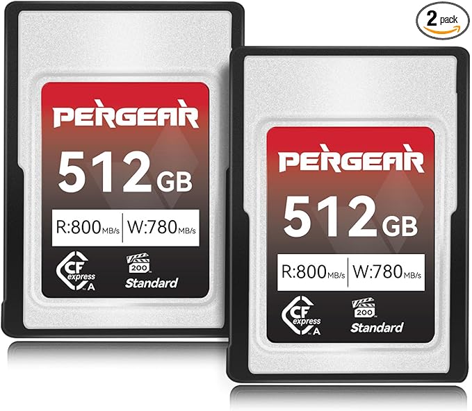 Pergear 512GB CFexpress Type A Memory Card VPG200, 8K 30P Recording by PERGEAR