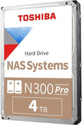 Toshiba N300 PRO 4TB Large-Sized Business NAS 3.5-Inch Internal Hard Drive by Toshiba