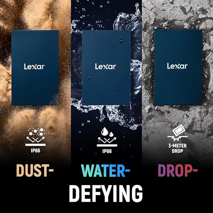 Lexar 4TB Armor 700 Portable SSD, USB 3.2 Gen 2x2, IP66 Water & Dust Resistance - Image 5