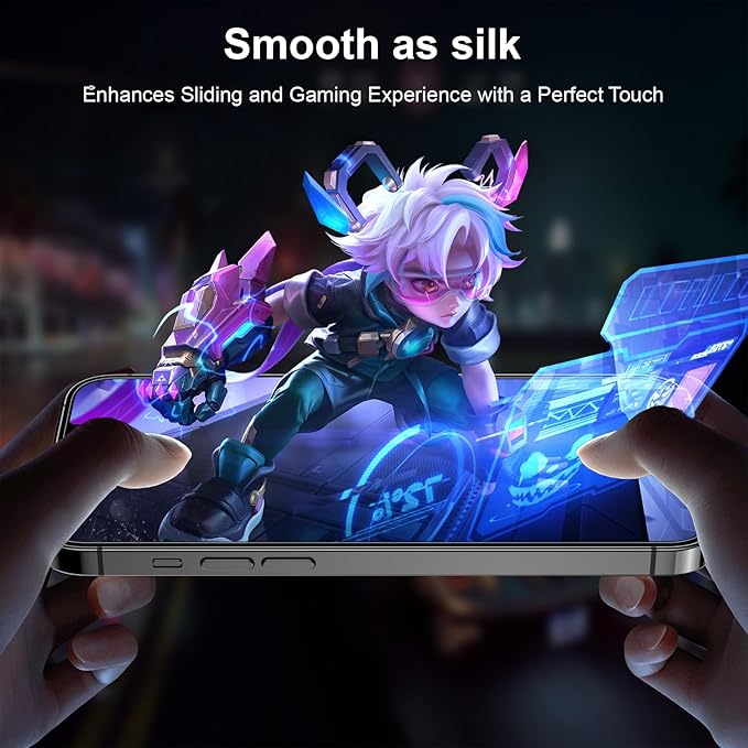 Esanik for iPhone 16/15 Matte Glass Screen Protector Anti-Glare & - Image 6