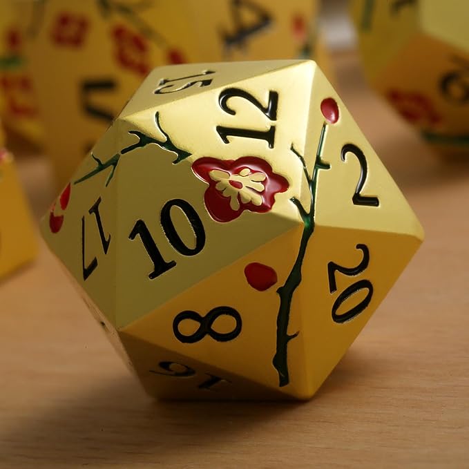 DNDND Flowers Metal Dice - Image 2