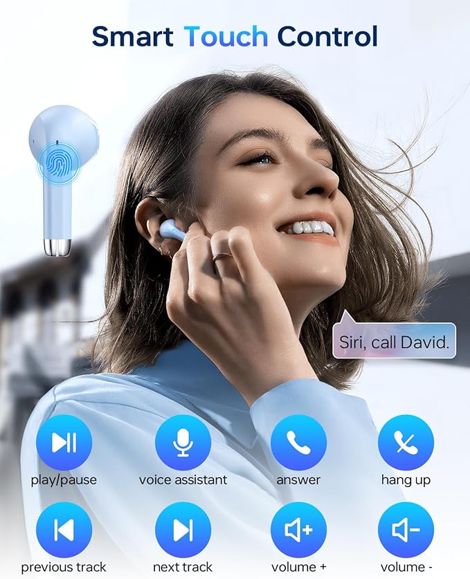 Wireless Earbuds Bluetooth 5.3 Headphones, 40Hrs Playback Stereo Ear Buds - Image 4