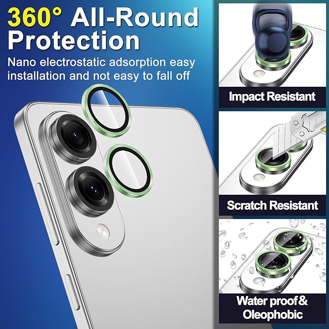 for Samsung Galaxy S25 Edge Camera Lens Protector, Individual Metal Ring - Image 3