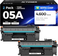 05A Black Toner Cartridge 2-Pack by JCTONER