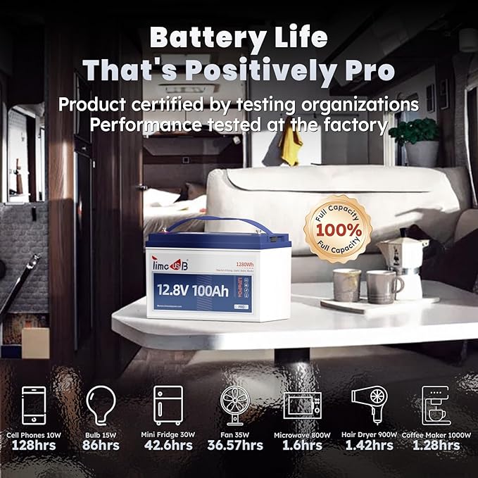 LiFePO4 Battery 12V100Ah Pro Group 31 Deep Cycle Battery - Image 9