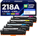 218A Toner Cartridge Set 4-Pack by INKBAY