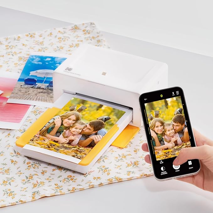 KODAK Dock Plus 4PASS Instant Photo Printer, 4x6 inches, 50 Sheets Bundle - Image 8