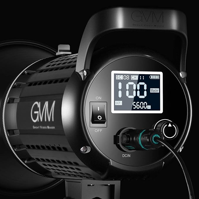 Bi-Color LED Video Light, GVM 200W Photography Lighting - Image 3