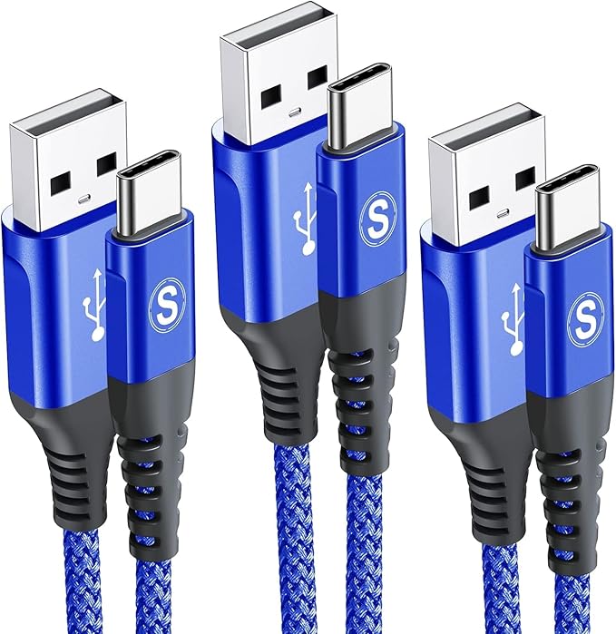 sweguard USB Type C Charger Cable iPhone 15 Charger Nylon Braided Cord by Sweguard