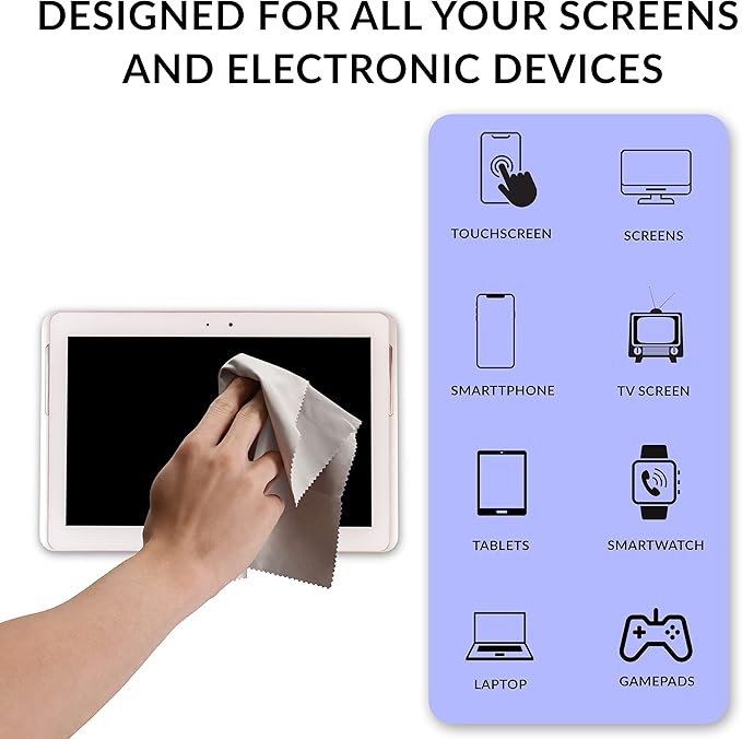 Swanky Screen Cleaner Kit: Microfiber Cloths & Spray - Image 2