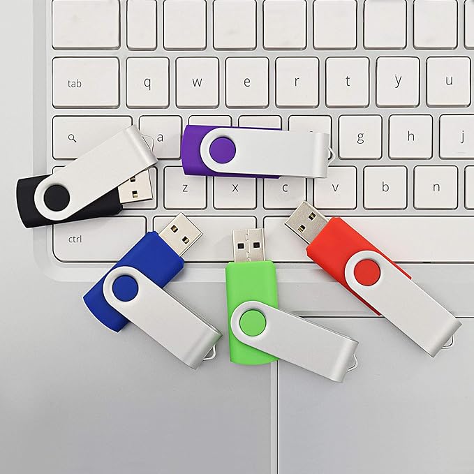 KOOTION 64GB USB 2.0 Flash Drives 10 PCS Memory Stick Swivel Thumb Drives Pen - Image 2