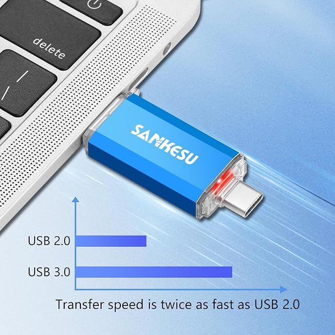 3.0 USB C Flash Drive 512GB, USB-A & Type-C OTG Thumb Stick, Dual Memory Sticks - Image 5