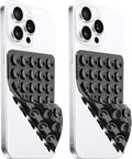 2 Pack Silicone Suction Cup Phone Case Mount Double Sided, Hands-Free Strong by LvShuLiangPin