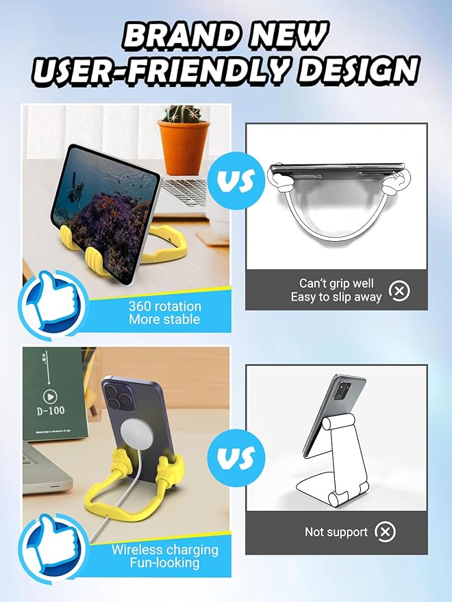 Dad Gifts for Fathers Day from Daughter Son Cell Phone Stand: 4 Pack UPGRADE - Image 4