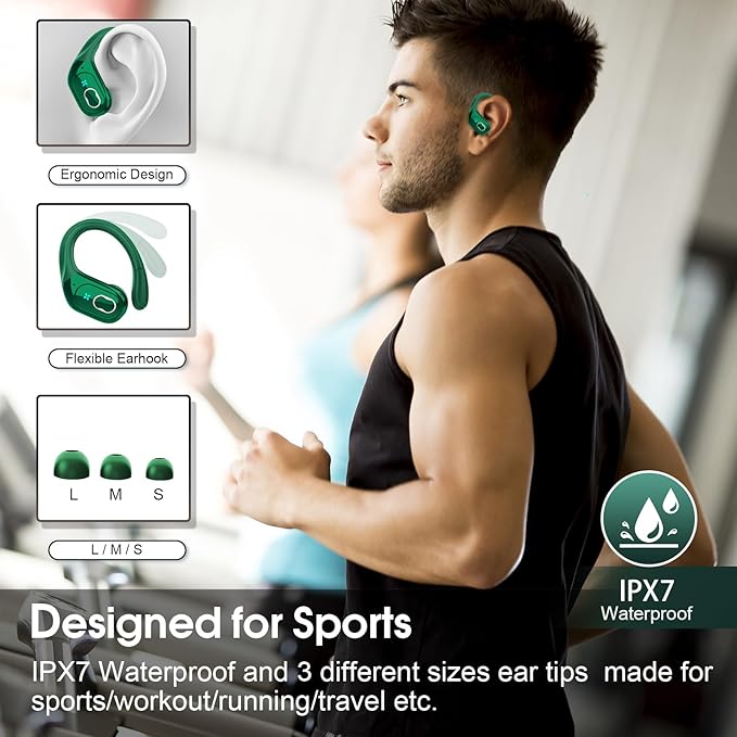 Wireless Earbuds 75hrs Bluetooth 5.4 Headphone Sport, 2025 Bluetooth Earbuds - Image 3