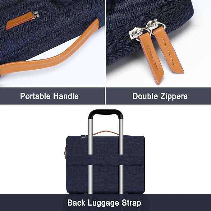 MOSISO 360 Protective Laptop Shoulder Bag, 13-13.3 inch Computer Bag Compatible - Image 4