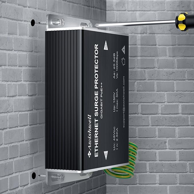 Ethernet Surge Protector Gigabit, Ethernet Lightning Arrestor PoE++ - Image 7