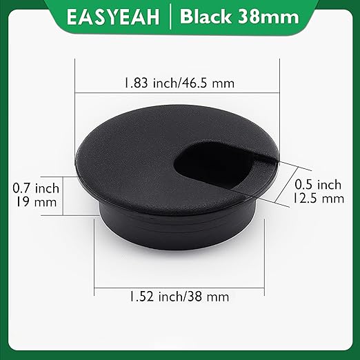 5 Pcs Desk Grommet 1-1/2" / 38 mm, Desk Cord Hole Cover, Cable Grommet ABS - Image 8