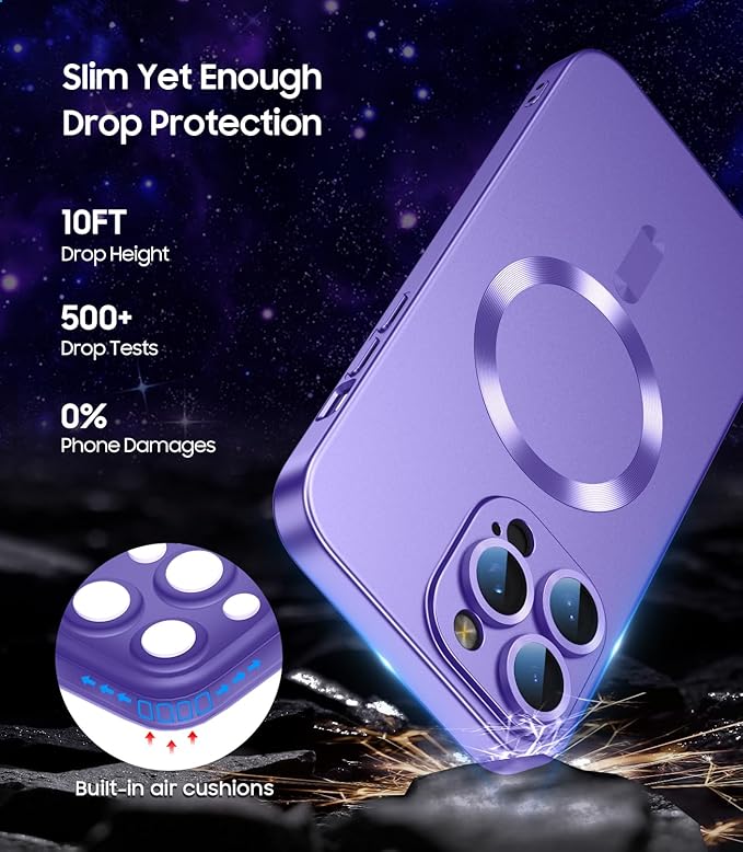 Magnetic for iPhone 15 Pro Max Case Slim Soft Silicone Bumper Shockproof - Image 4