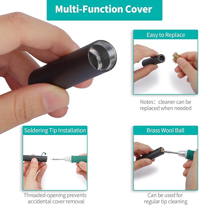 YIHUA 928D-IV Soldering Iron Pen Kit DC 65W Support PD QC, Type C Portable - Image 8