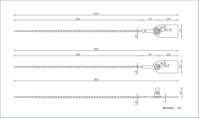 1000 Numbered Plastic Tamper Seals, Zip Ties - Image 8