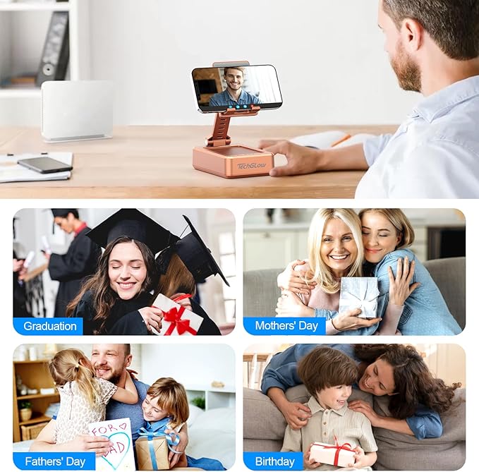 TechGlow Gifts for Men Women Foldable Cellphone Stand - Image 8
