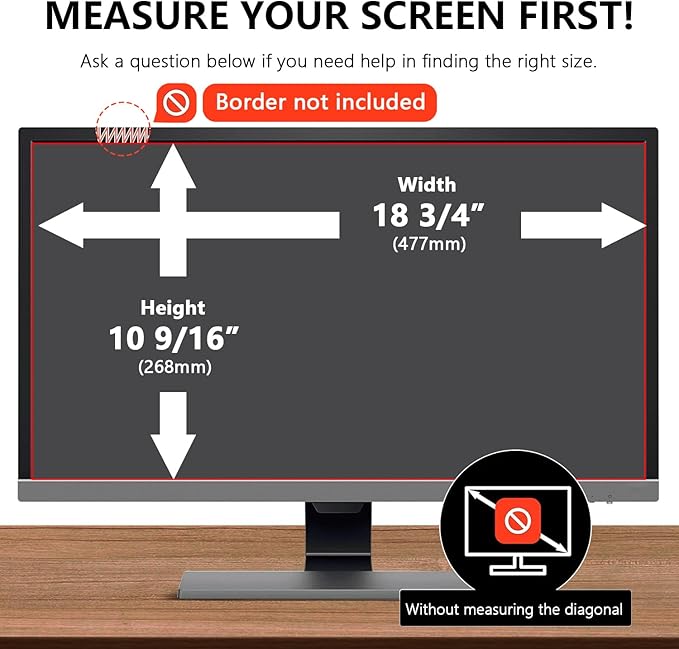【2-Pack】 21.5 Inch Computer Privacy Screen - Image 3