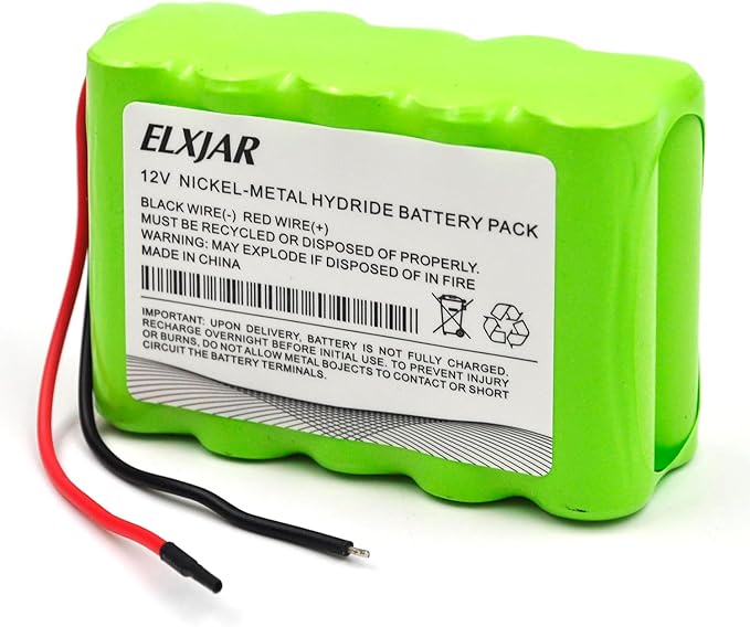 12V NiMH Battery Pack AA2000mAh, 10-Cell Rechargeable Replacement - Image 6