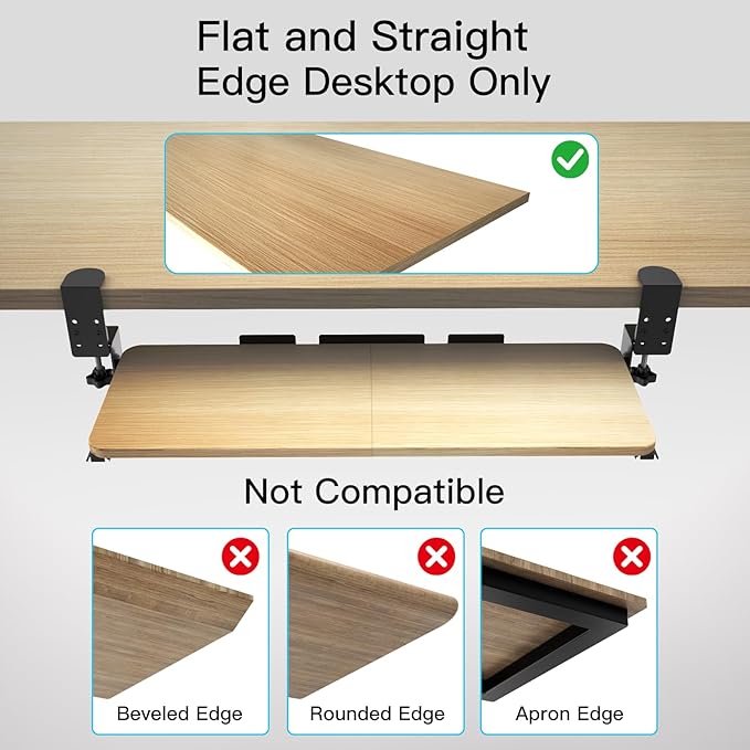 Ergonomic Keyboard Tray Under Desk Pull Out - Image 6