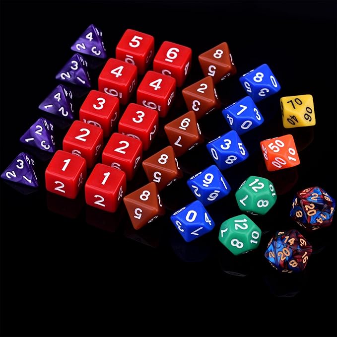 Extended RPG Dice Set 15 x 31 Polyhedral Dice - Image 8