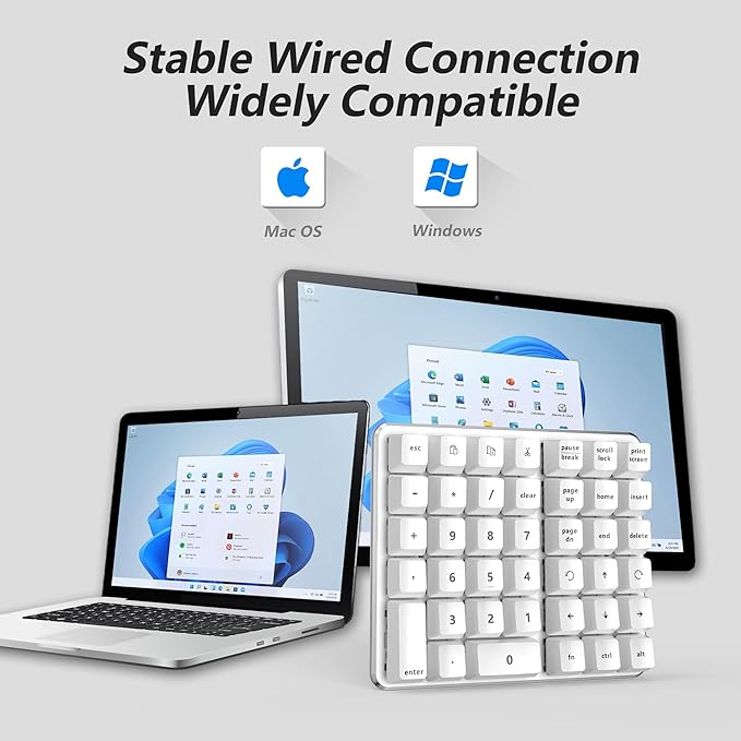 Left-Handed Mechanical Numeric Keypad, Hot-Swap LED Backlit Number Pad - Image 6