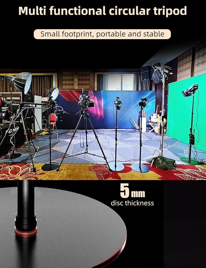 IFOOTAGE Cobra RB-A400, Aluminum Photography Light Stand Flat Base - Image 2