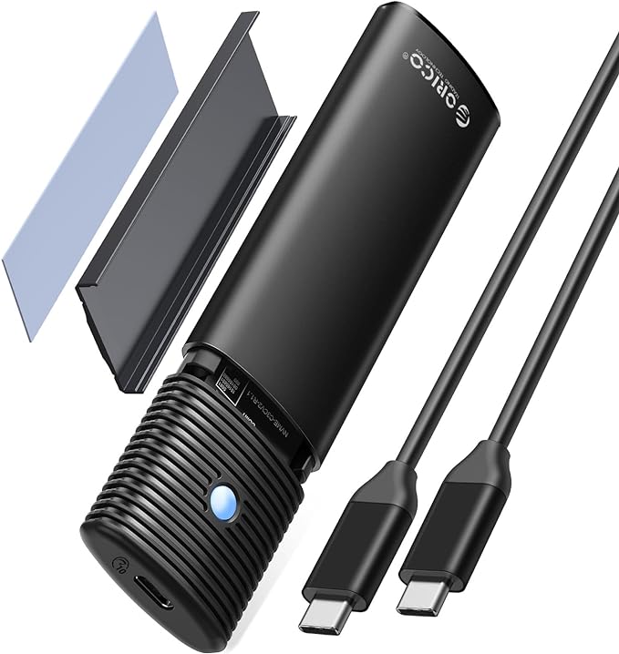 ORICO M.2 NVMe SATA SSD Enclosure Adapter Tool-Free, USB C 3.2 Gen 2 10Gbps NVMe by PioneerDataSolutionPowerYourFuture
